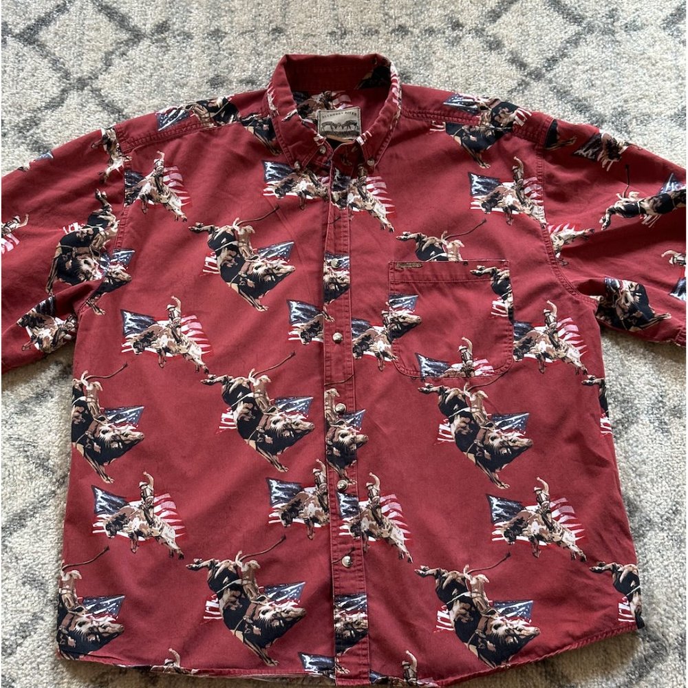 BuckHorn River American Bull Western Wear Shirt